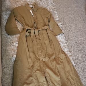 Zara Olive Green Midi Dress